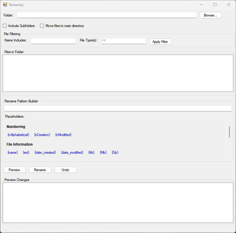 Renamey | Batch File Renaming Tool