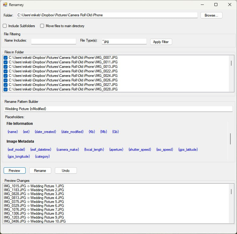 Renamey | Batch File Renaming Tool